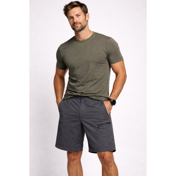 Wrangler Other - Wrangler Outdoor Cargo Shorts 40 Gray Hiking Utility Gorpcore Mens Lightweight